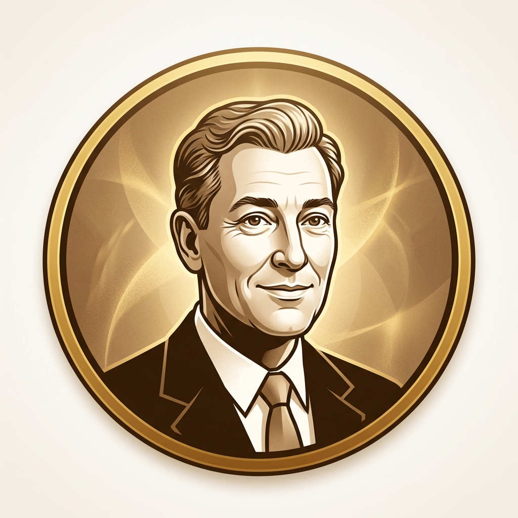 Stylized portrait of Neville Goddard